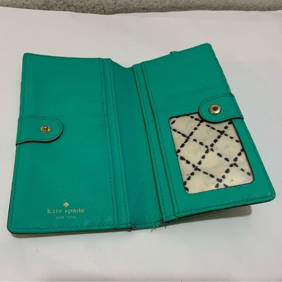 Kate spade teal wallet - Picture 2 of 5